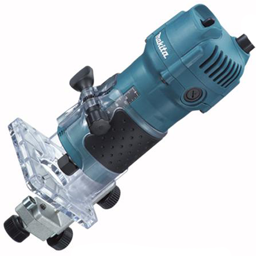 Makita Trimmer 6mm (1/4"), 530W, 30000rpm, 1.5kg 3709 - Click Image to Close